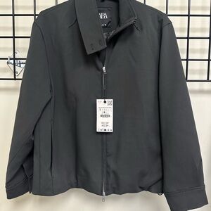 Zara Women’s Dark Gray Lightweight Puffer Jacket